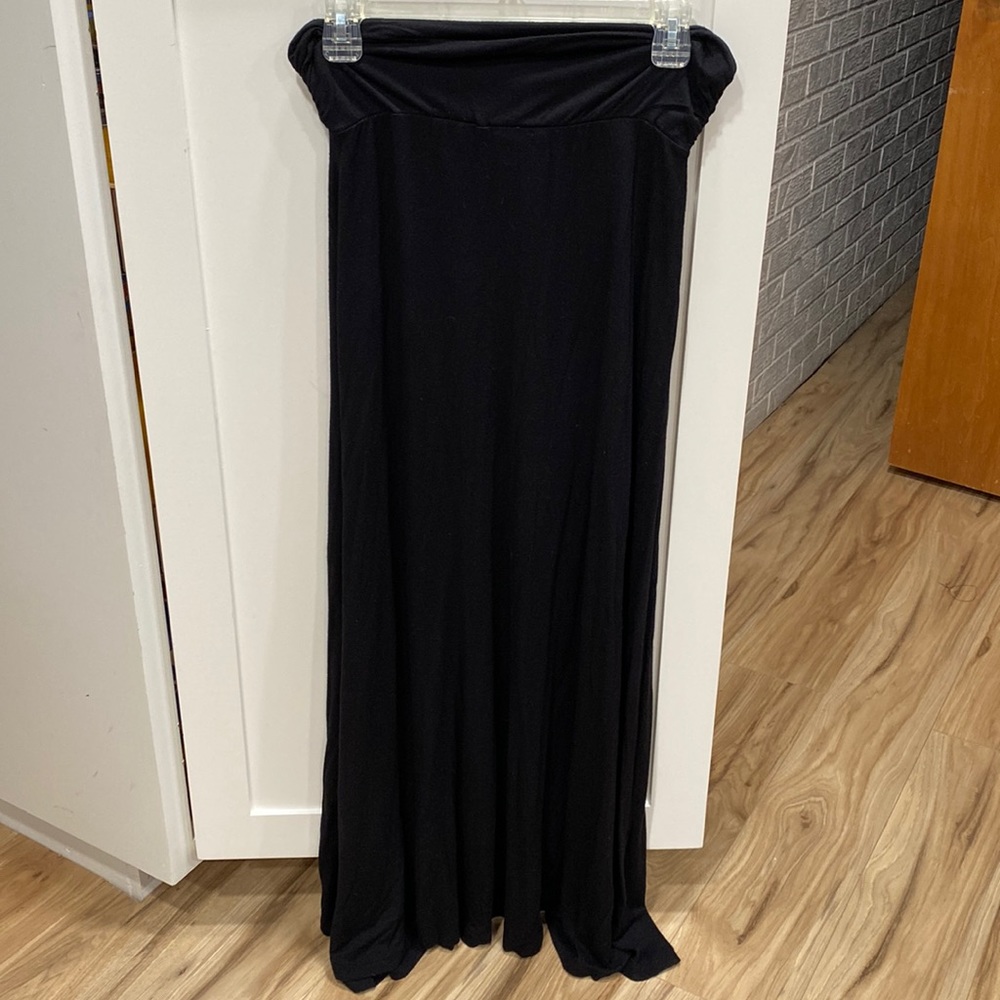 Black maxi skirt